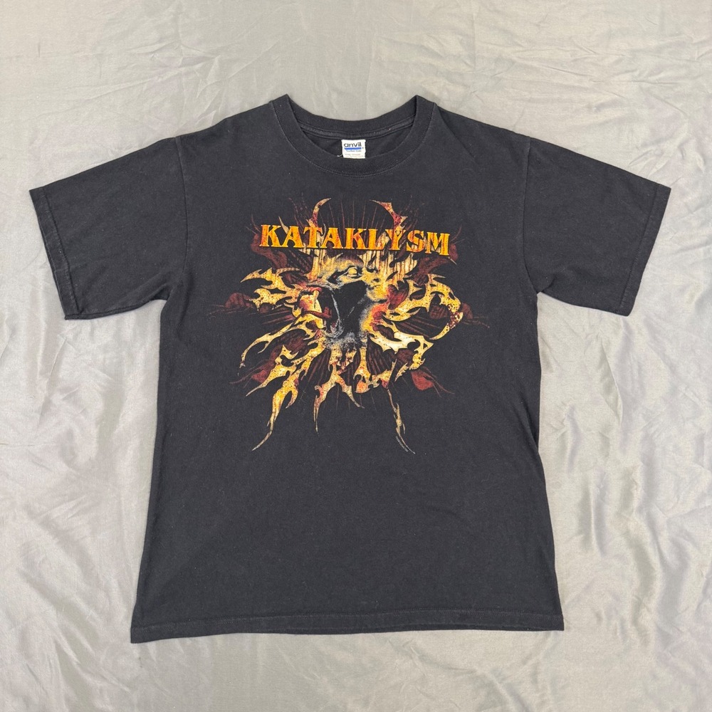 Kataklysm Band T-Shirt Mens Medium Black 2008 Revenge Is A Meal Best Served Cold